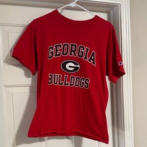 Champion Red UGA Bulldogs Tee